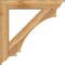 Ekena Millwork Imperial Traditional Rough Sawn Bracket w/ Offset Brace, Western Red Cedar, 8"W x 46"D x 46"H BKT0806X46X46IMP01RWR - alternate 3